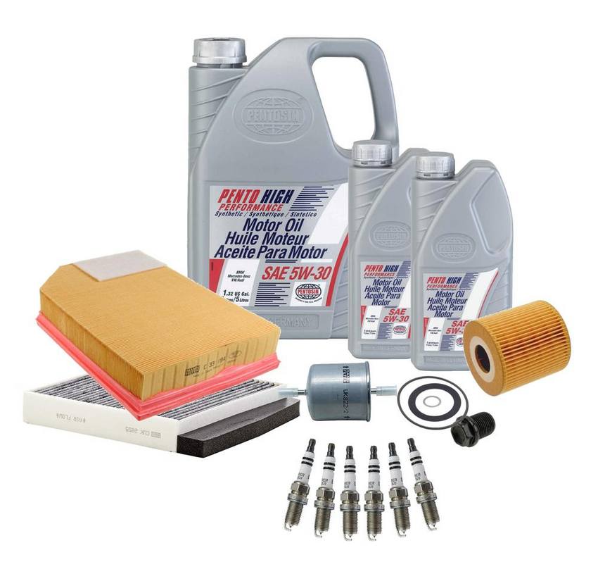 Volvo Ignition Tune-Up Kit (5W-30) (7 Liter) (High Performance) 30630754 - eEuroparts Kit 3102884KIT
